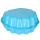 2-in-1 Shell Sandpit and Pool with Lid 160x87.5x19.5 cm, Blue