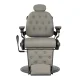 Barber Chair Gabbiano Francesco Grey with Black Base