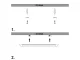 LED Surface-Mounted Linear Luminaire Lamp Neutral Light 4000K 60cm 18W