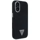 Guess Denim Triangle Logo MagSafe Case for iPhone 16 - Black