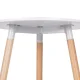 Modern Round Kitchen and Dining Table 60 cm ModernHome, Matte White