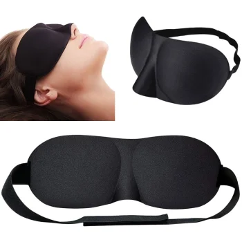 3D Sleep Eye Mask, Black