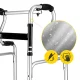 4FIZJO Dual-Function Aluminium Folding Walker with Wheels