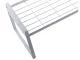 Single-Tier Metal Kitchen Shelf Organizer, White