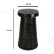 Folding Telescopic Camping Stool Black 200kg