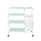 Beauty Trolley Giovanni Type 1031 with 4 Glass Shelves, White