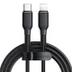 Mcdodo CH-1544 GaN Wall Charger 67W USB + 2x Type C + Charging Data Cable ( Type C to iPhone Apple Lightning ), Black