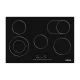 IsEasy LT5-04 Built-in Ceramic Electric Cooktop, 5 Zones, 77x52 cm