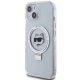 Karl Lagerfeld iPhone 15 Case Ring Stand Choupette Head MagSafe, White