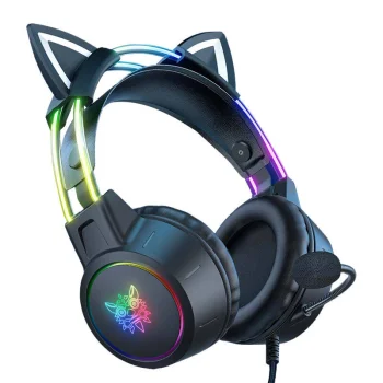 Onikuma X15 PRO Cat Gaming Headset with Microphone, Black