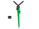 Rotating Pulsating Garden Sprinkler 360°, Green/Black