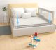 ECOTOYS Bed Rail for Toddlers 180 cm, Kids Safety Bed Guard, Grey