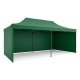Plonos Garden Pavilion with 3 Walls 3x6m Green