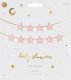 Light Pink Star Banner Baby Shower, 290x16.5 cm