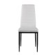 Modern Dining Chairs Set of 4 High Back Eco-Leather ModernHome, White