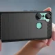 Case for Infinix Hot 12 Pro Carbon Case, Flexible TPU Cover, Black