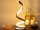 LED Spiral Desk Lamp, 3 Light Colors, USB, Black