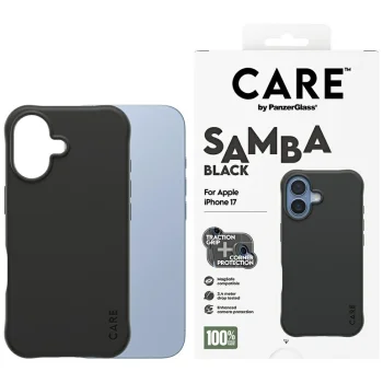PanzerGlass iPhone 17 Case Fashionable Samba MagSafe, Black