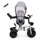 Ecotoys JM-322 Kids Tricycle with 360° Swivel Seat and Canopy, Grey