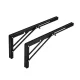 Maclean MC-196 Folding Shelf Brackets, 350-700mm, Max 50kg, Black, 2 pcs