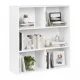 ModernHome 3-Tier Standing Shelf Unit, 80x24x87 cm, White