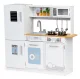 Ecotoys PLK553 Wooden Kids Kitchen with LED Light and Accessories