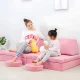 Ecotoys TMSRT-15 Modular Kids Sofa (10 Pieces), Pink