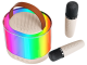 Портативный набор для караоке с 2 беспроводными микрофонами и RGB...