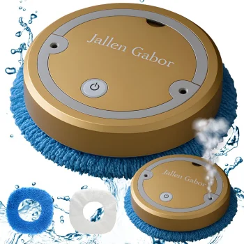 Wireless Mopping Robot with UV Sterilization and Humidifier, Gold