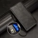 Google Pixel 5 Triangle Pattern Flip Case Wallet Cover, Black