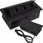 Built-in Retractable Socket Triple in Tabletop |