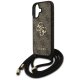 Guess 4G Big Logo Cord Stap Crossbody Phone Case Cover iPhone 17 - Brown