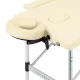 Balance Folding Aluminum Massage Table, 2 Sections, Cream