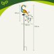 Gardlov 25281 Peacock Solar Garden Lamp, 40 LED
