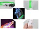 LED spīdoša kaklasiksna suņiem un kaķiem, regulējama, USB, 47cm, zaļa