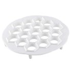 Dumpling Mold, 19 Holes, White, Plastic