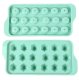 Silicone Ice Cube Mold with Lid, 18 pcs, Green