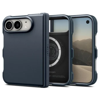 Spigen Tough Armor T MagSafe Case for iPhone Duo, Navy Blue