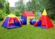 IPLAY 5-in-1 Kids Playhouse Tent Set with Tunnels
