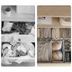 Ruhhy 00025764 Underwear Organizer Set, 6 pcs, Grey