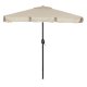 Rectangular Garden Umbrella with Tilt and Crank, 200x130 cm, Beige, MultiGarden