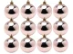 Christmas Tree Baubles Set 30 pcs, Rose Gold, Shiny, Matte and Glitter