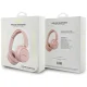 Guess Script Metal Logo Wireless On-Ear Headphones Pink