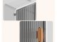 3-Tier Bathroom Wall Cabinet with Door and Tissue Box Holder
