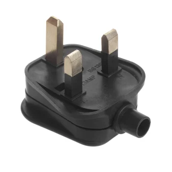Maclean MCE193 UK Mains Plug, 13A, 230V, Black