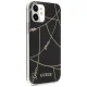 Guess iPhone 12 mini Case Gold Chain Collection, Black