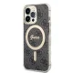 Apple iPhone 13 Pro Max 6.7\" Guess 4G Print MagSafe Case Cover (GUBPP13XH4EACSK) + Charger, Black