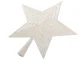 Shatterproof Christmas Tree Top Star, 23 cm, White