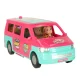 Foldable Doll Camper Van with Doll, Pool and Accessories