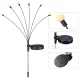 Solar Garden Lights with LED Balls, 2 Pcs, 70 cm